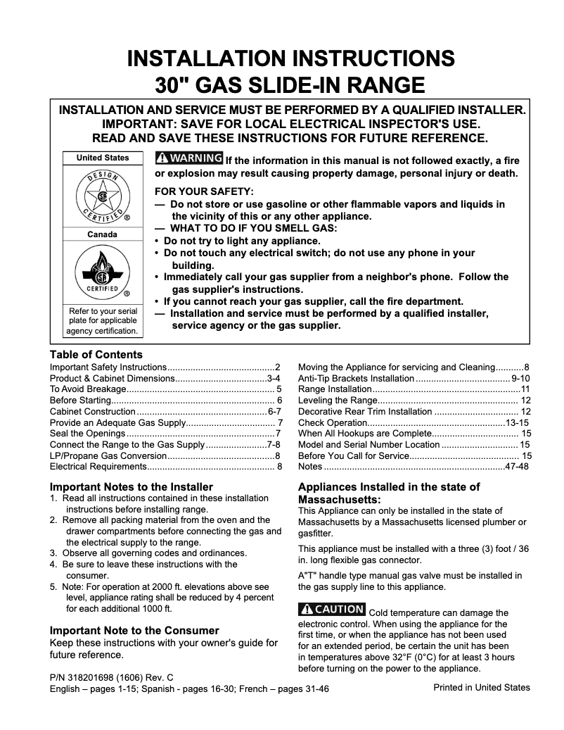 Image de la première page du manuel de l'appareil EW30GS75PS