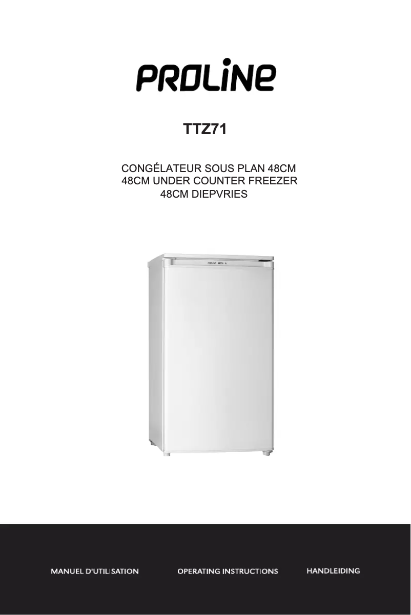 Page n°1 - Manuel utilisateur Proline TTZ71