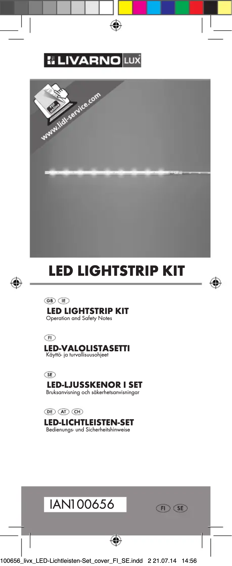 Page 1 de la notice Manuel utilisateur Livarno Lux IAN 100656