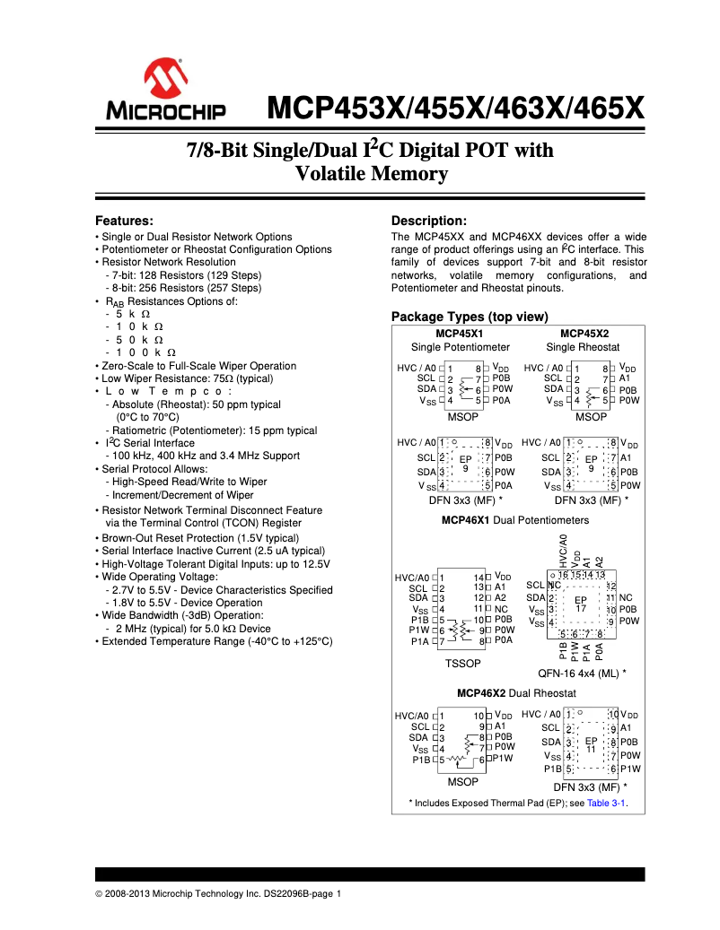 Image de la première page du manuel de l'appareil mcp4641