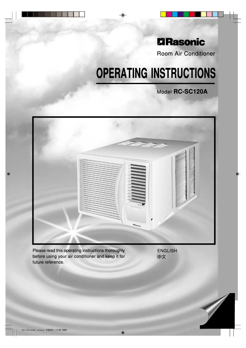 Page 1 de la notice Manuel utilisateur Panasonic RC-SC120A