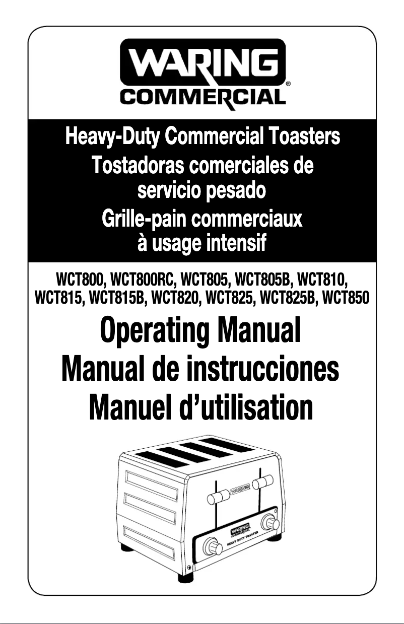 Image de la première page du manuel de l'appareil WCT800