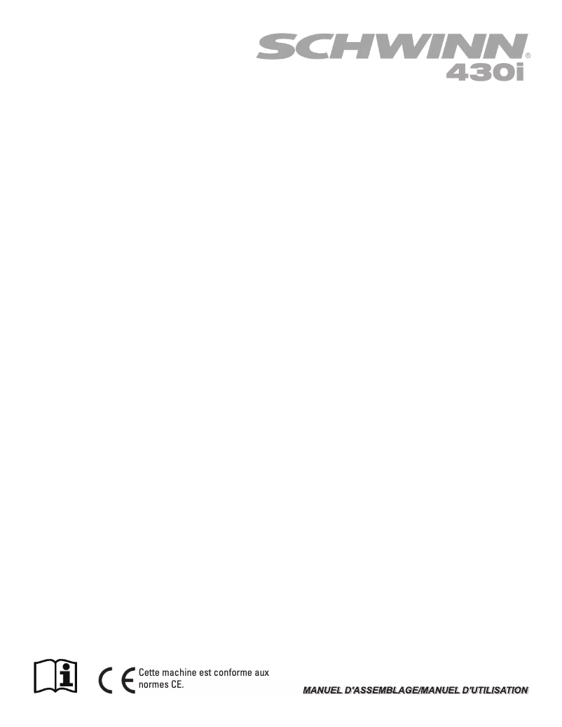 Page n°1 - Manuel utilisateur Schwinn 430i