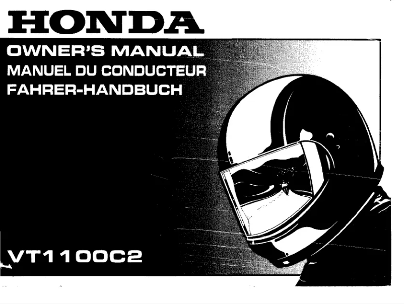 Página 1 del manual Manual de usuario Honda VT1100C2 (1994)