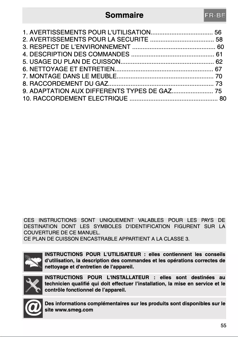 Page n°1 - Manuel utilisateur Smeg PV750S