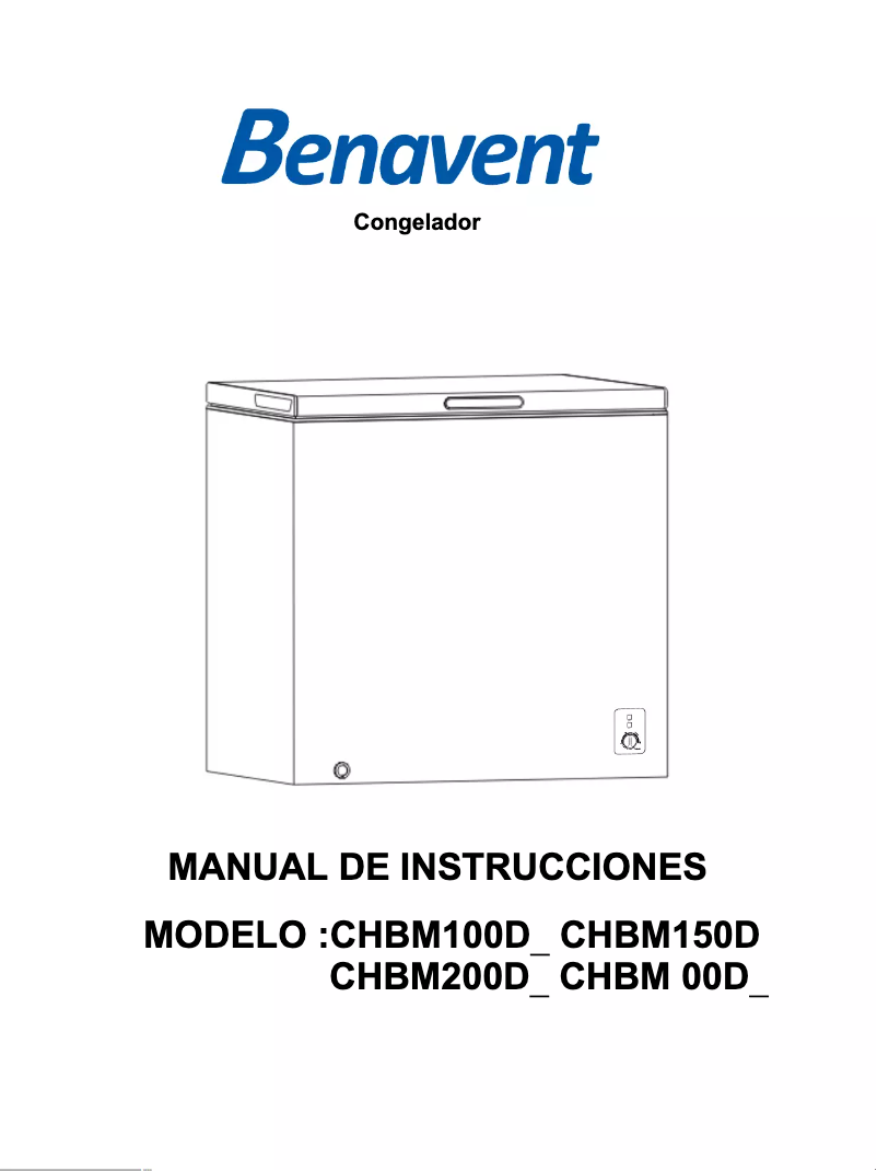 Page n°1 - Manuel utilisateur Benavent CHBM150D