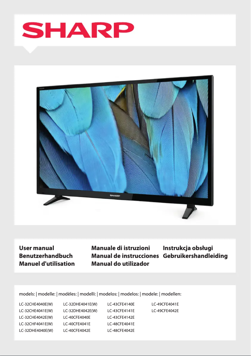 Page 1 de la notice Manuel utilisateur Sharp LC-49CFE4042E