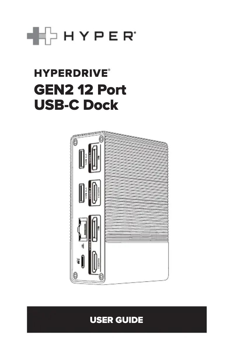 Imagen de la primera página del manual del dispositivo HyperDrive GEN2