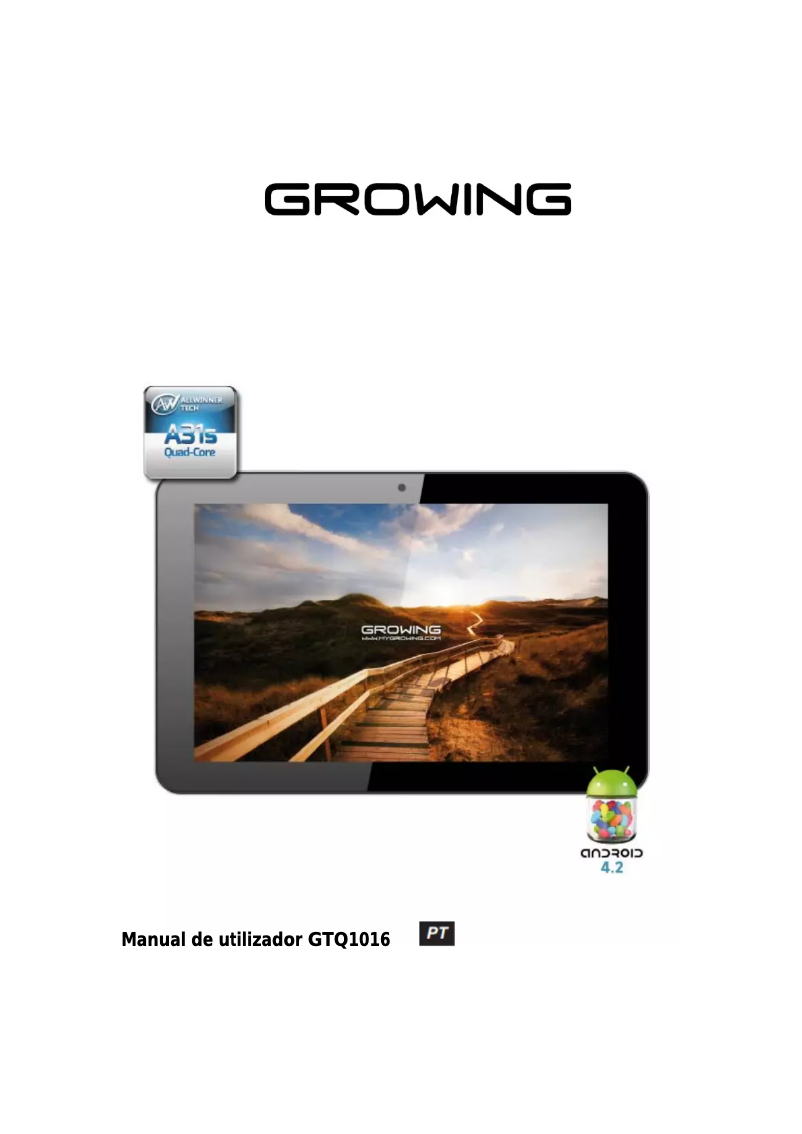 Page 1 de la notice Manuel utilisateur Growing GTQ1016