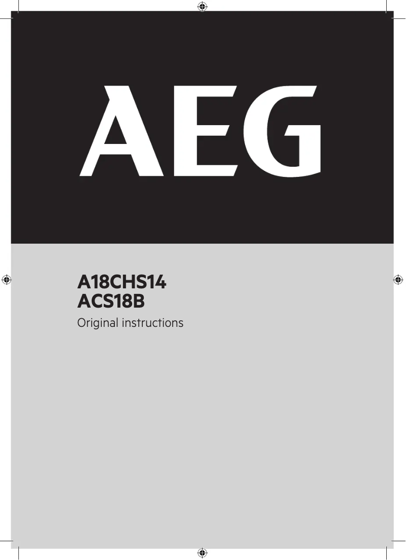 Página 1 del manual Manual de usuario AEG A18CHS14