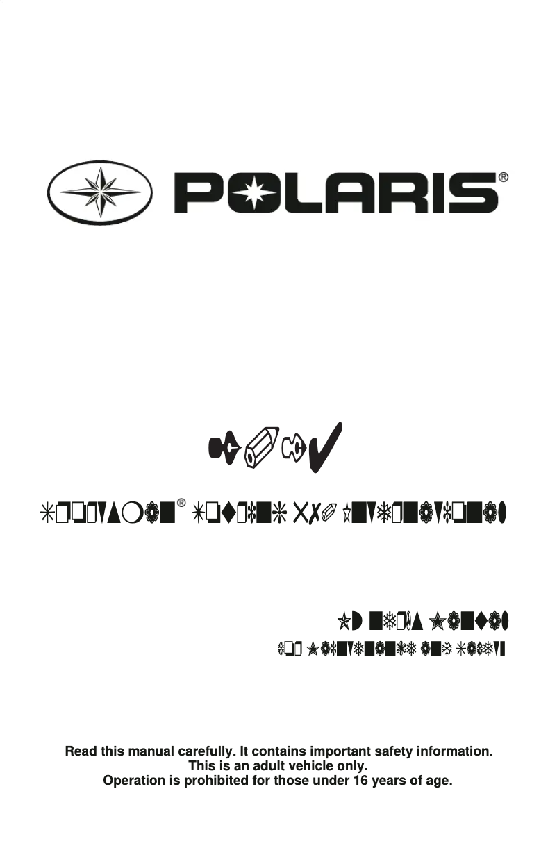 Page 1 de la notice Manuel utilisateur Polaris Sportsman Touring 570 (2014)