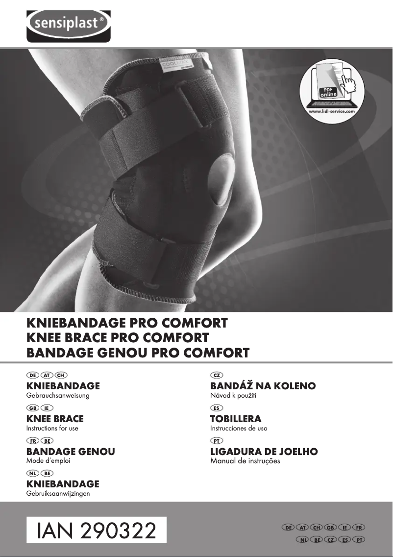 Page 1 de la notice Manuel utilisateur Sensiplast IAN 290322