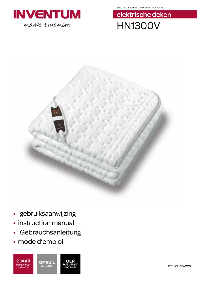 Page 1 de la notice Manuel utilisateur Inventum HN1300V