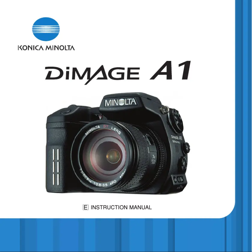 Page n°1 - Manuel utilisateur Konica Minolta DiMAGE A1