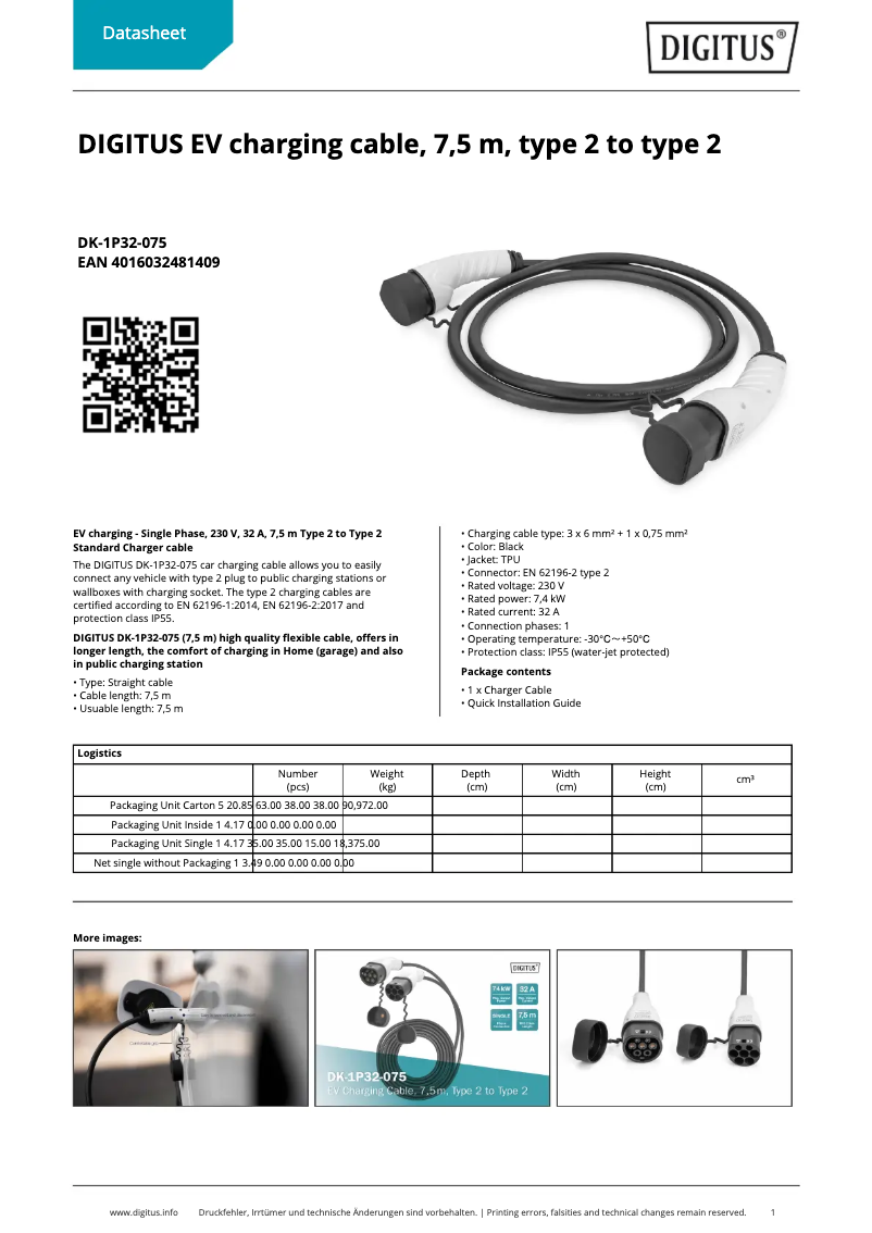 Imagen de la primera página del manual del dispositivo DK-1P32-075