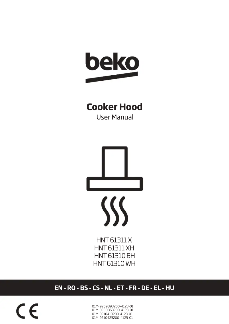 Page 1 de la notice Manuel utilisateur Beko HNT61310WH