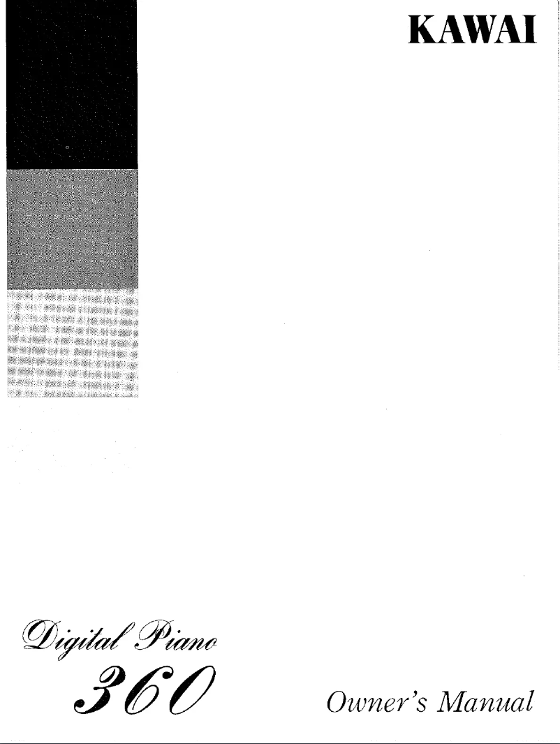 Page 1 de la notice Manuel utilisateur Kawai P360