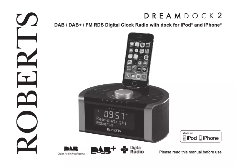 Image de la première page du manuel de l'appareil Dreamdock 2