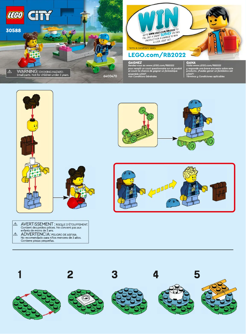 Page 1 de la notice Manuel utilisateur Lego City 30588