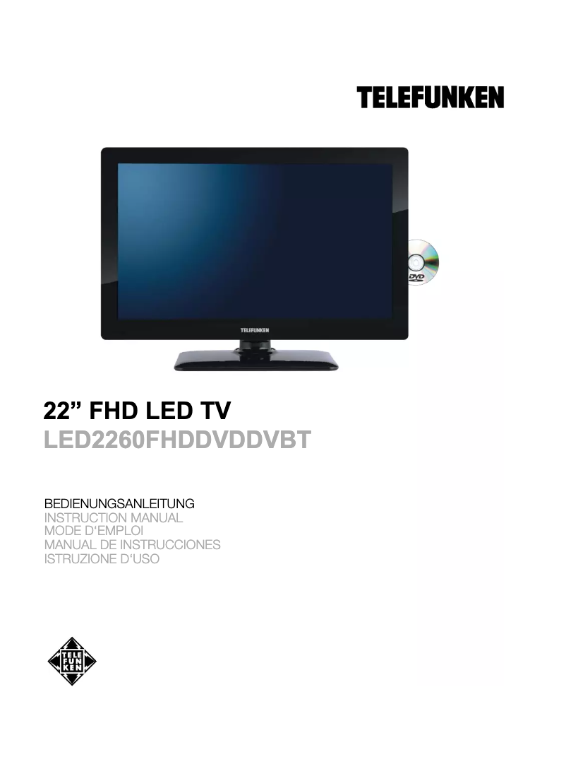 Image de la première page du manuel de l'appareil LED2260FHDDVDDVBT
