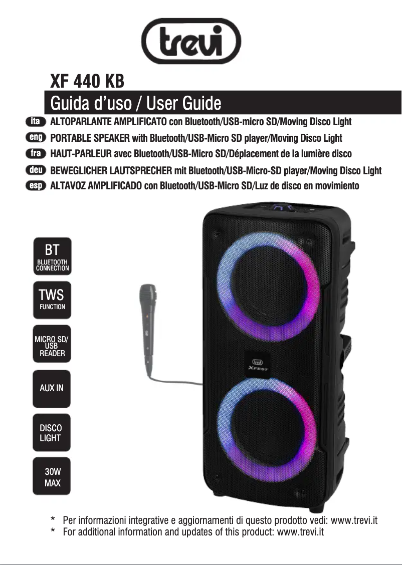 Image de la première page du manuel de l'appareil XF 440 KB