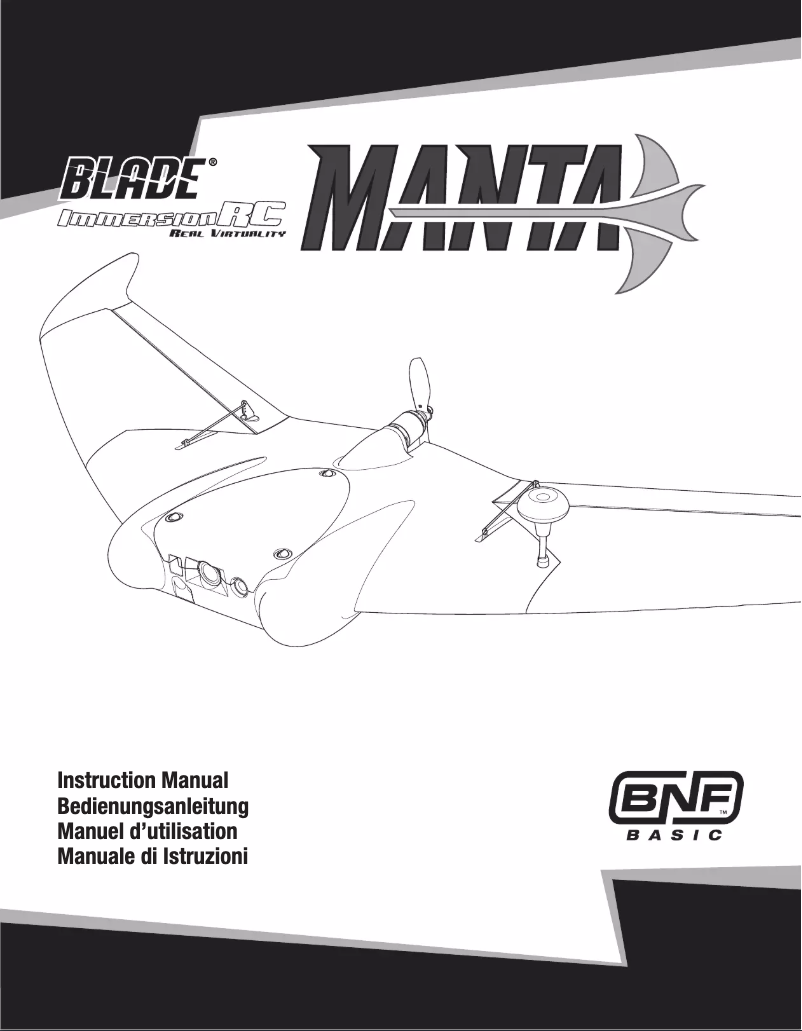 Page 1 de la notice Manuel utilisateur Blade Manta