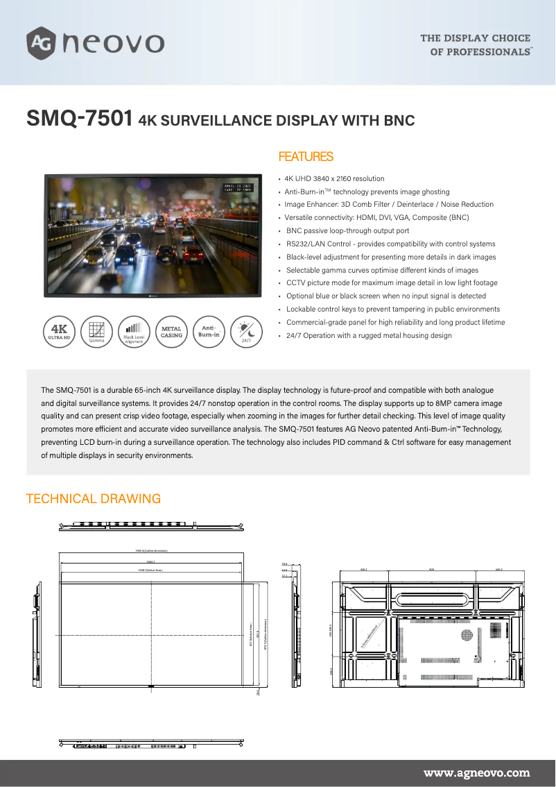 Image de la première page du manuel de l'appareil SMQ-7501