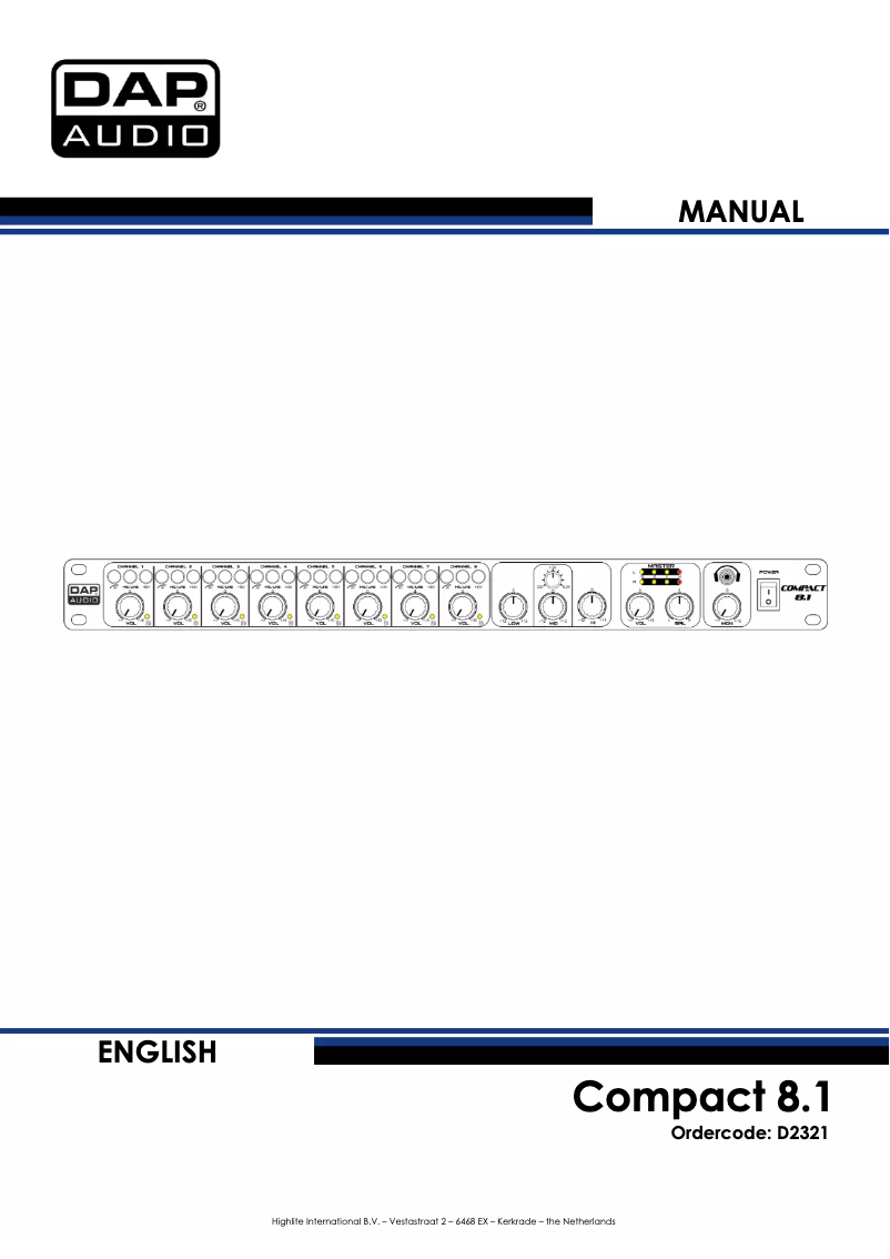 Image de la première page du manuel de l'appareil Compact 8.1