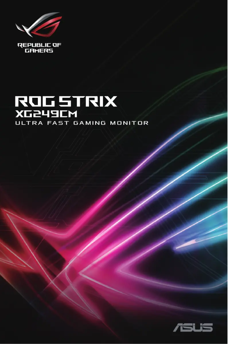 Page 1 de la notice Manuel utilisateur Asus ROG Strix ASXG249CM