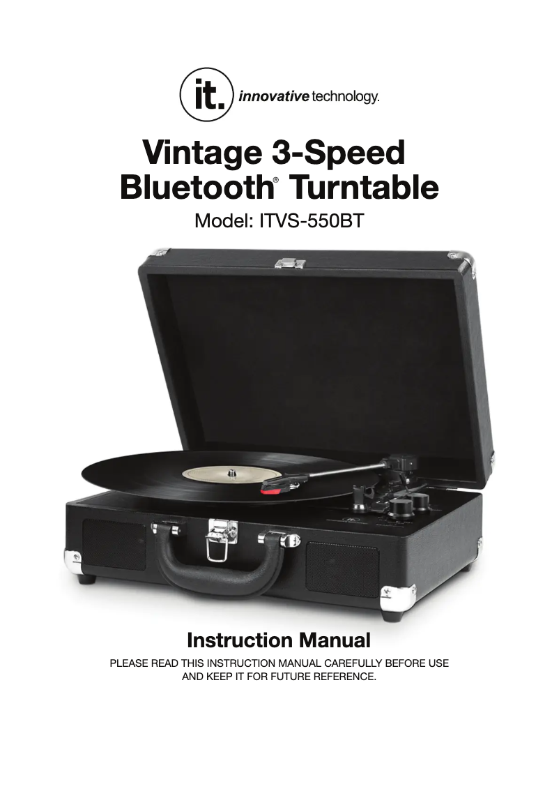 Página 1 del manual Manual de usuario Victrola ITVS-550B