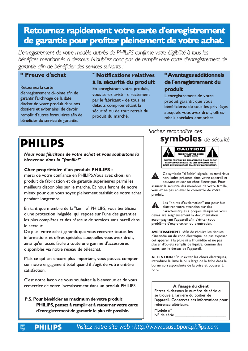 Image de la première page du manuel de l'appareil 50PF9630A