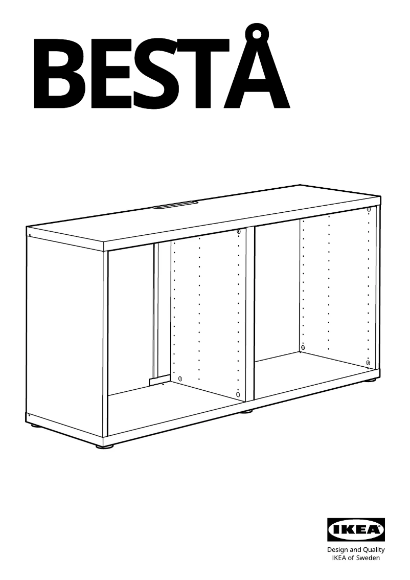Image de la première page du manuel de l'appareil BESTÅ 602.998.89
