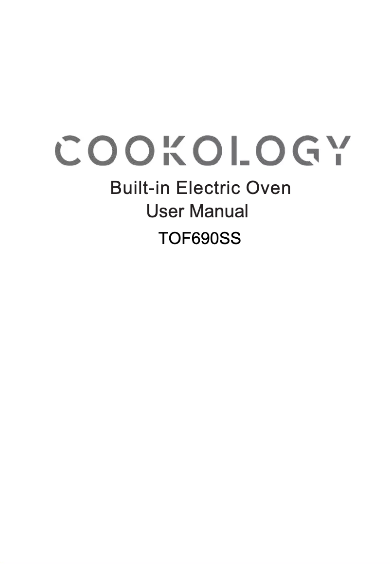 Page 1 de la notice Manuel utilisateur Cookology TOF690SS