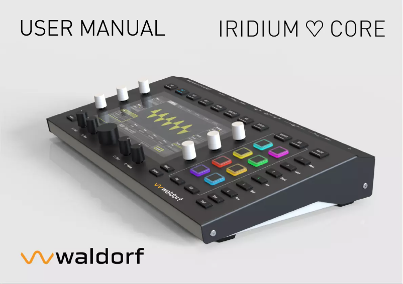 Page n°1 - Manuel utilisateur Waldorf Iridium Core