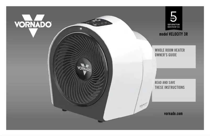 Página 1 del manual Manual de usuario Vornado Velocity 3R