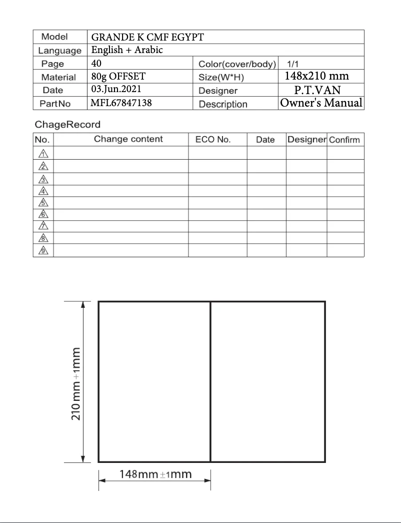 Page n°1 - Manuel utilisateur LG VC5420NNTR