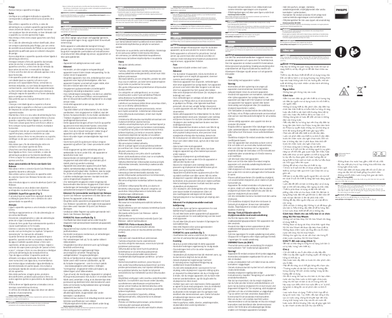 Page 1 de la notice Manuel utilisateur Philips Azur GC4566