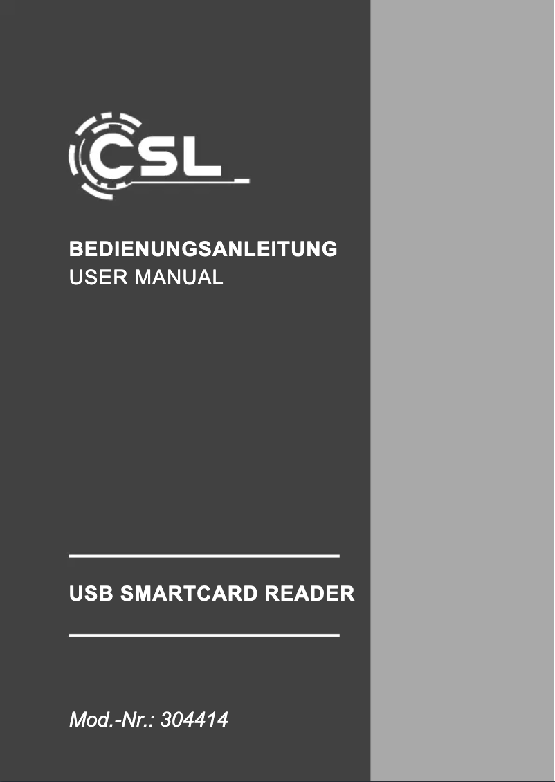 Page 1 de la notice Manuel utilisateur CSL 304414