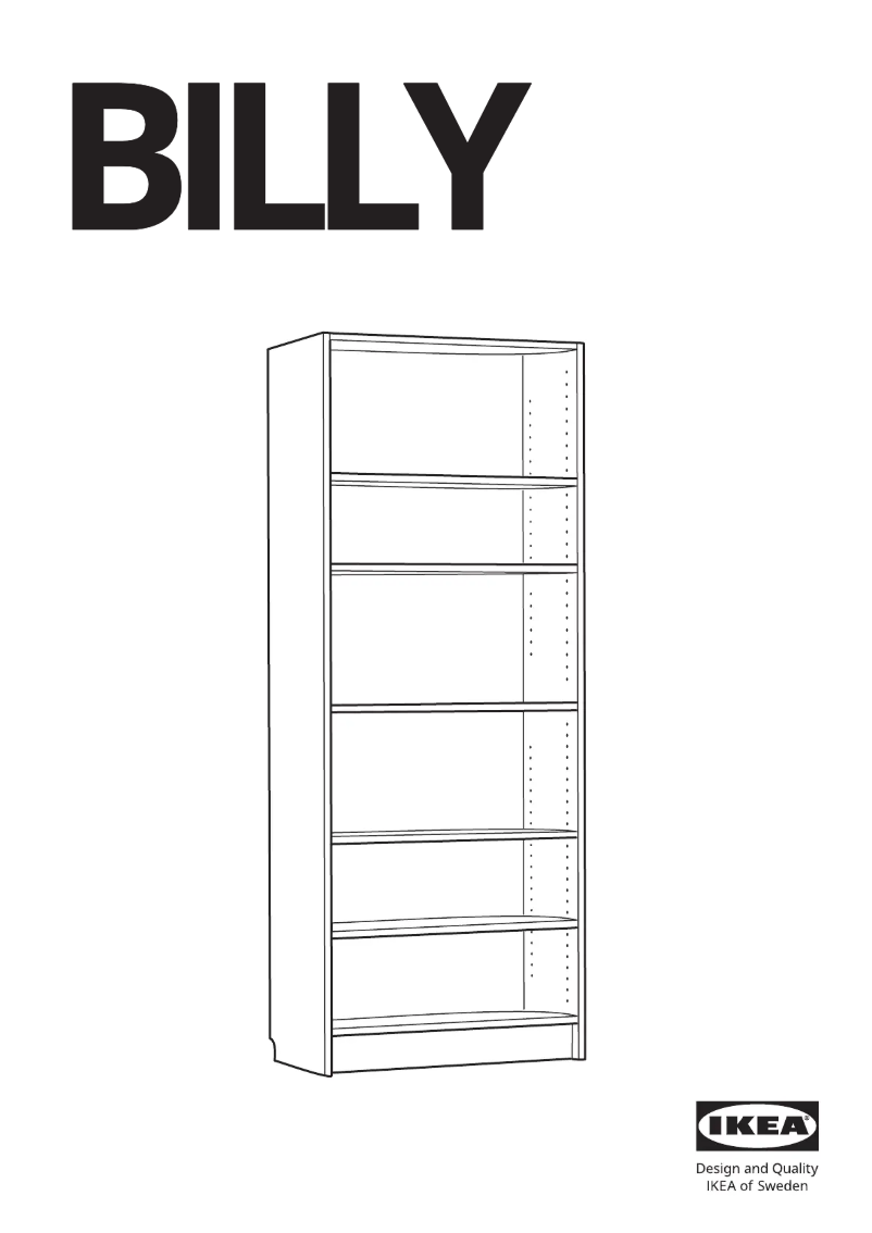 Page 1 de la notice Manuel utilisateur Ikea BILLY 105.089.32