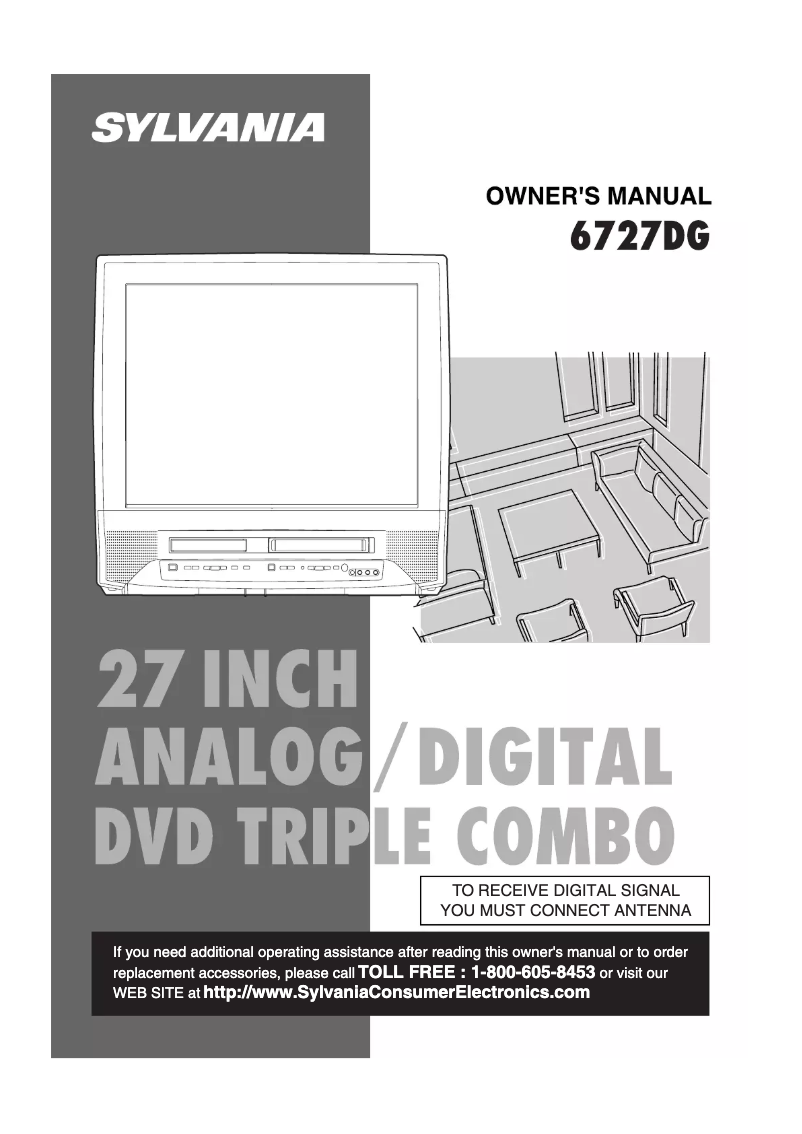Page n°1 - Manuel utilisateur Sylvania 6727DG