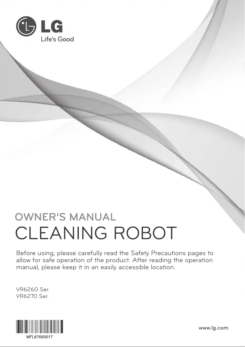 Page n°1 - Manuel utilisateur LG VR62701LVMB