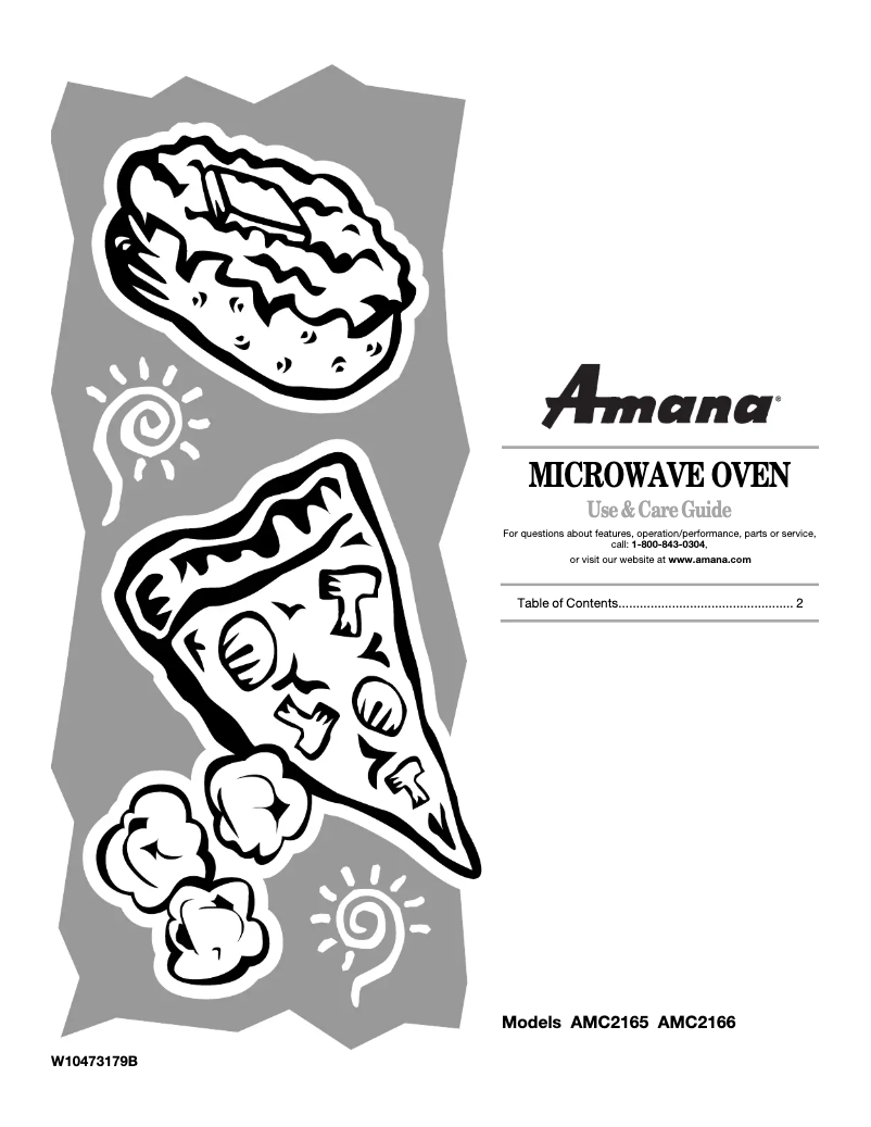 Page n°1 - Manuel utilisateur Amana AMC2165A