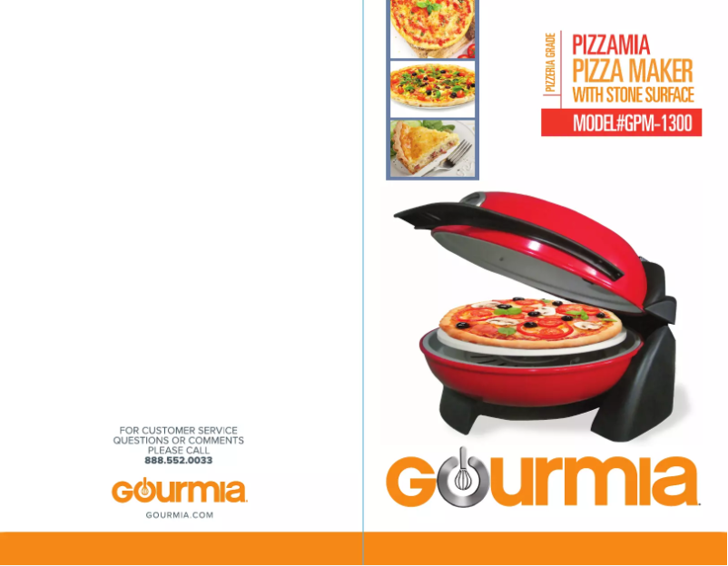 Page n°1 - Manuel utilisateur Gourmia GPM-1300