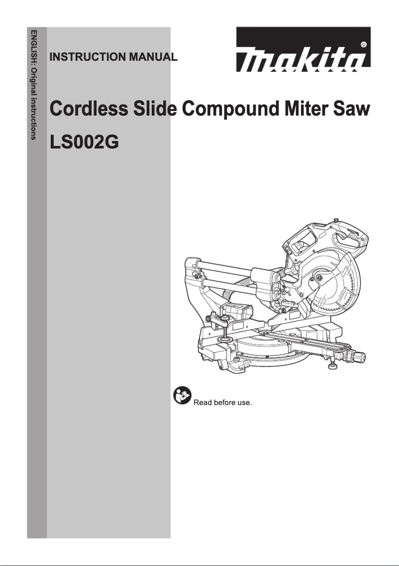 Page 1 de la notice Manuel utilisateur Makita LS002GD203