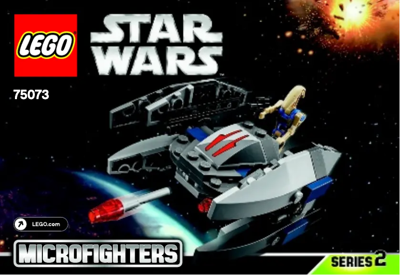 Page 1 de la notice Manuel utilisateur Lego Star Wars 75073