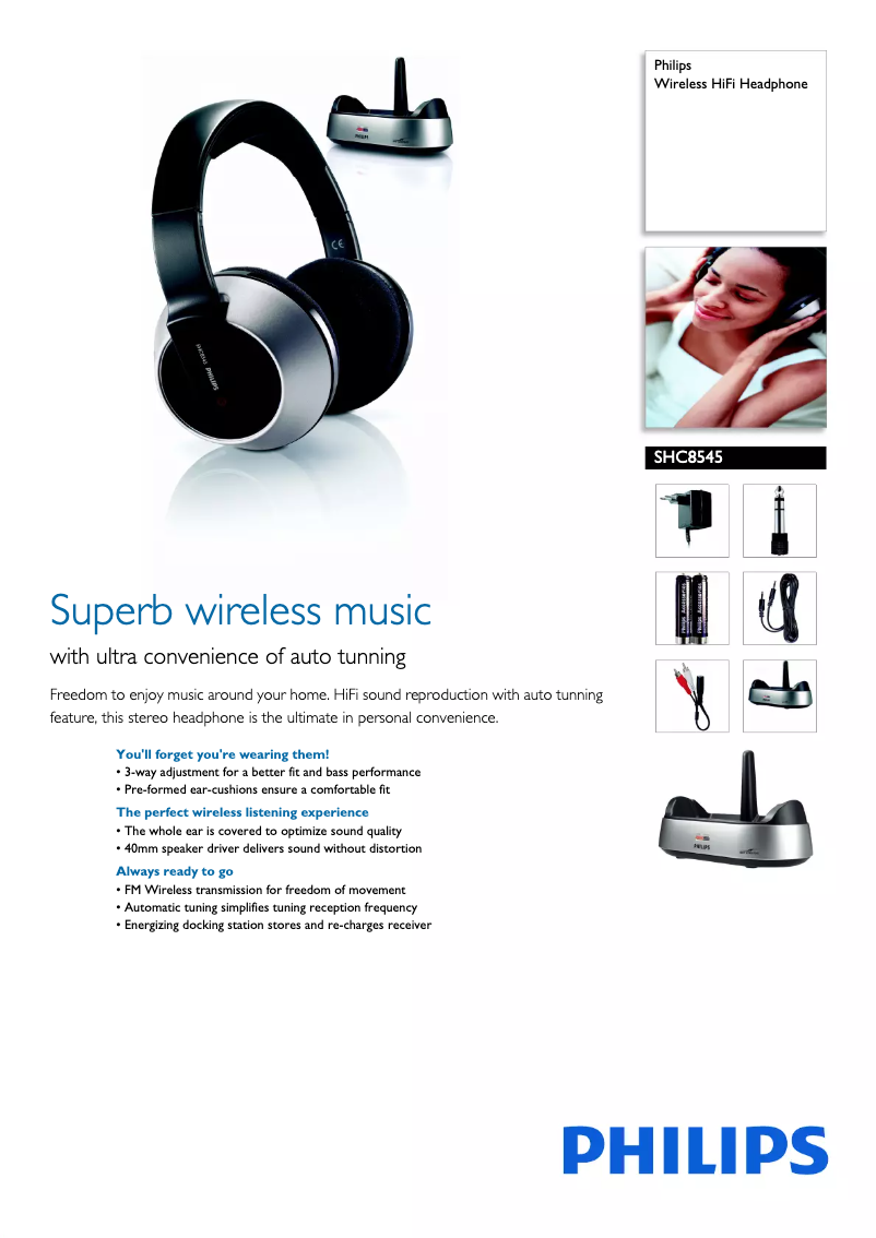 Image de la première page du manuel de l'appareil SHC8545