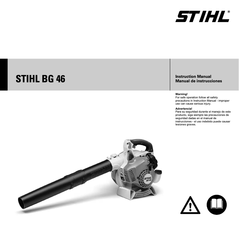 Page n°1 - Manuel utilisateur Stihl BG 46