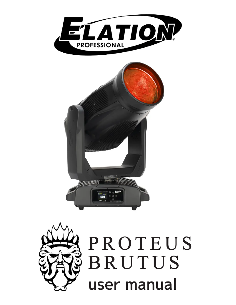 Image de la première page du manuel de l'appareil PROTEUS BRUTUS