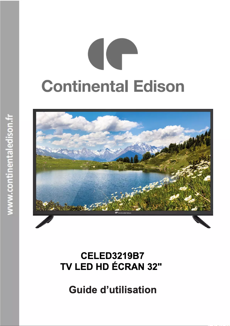 Page 1 de la notice Manuel utilisateur Continental Edison CELED3219B7