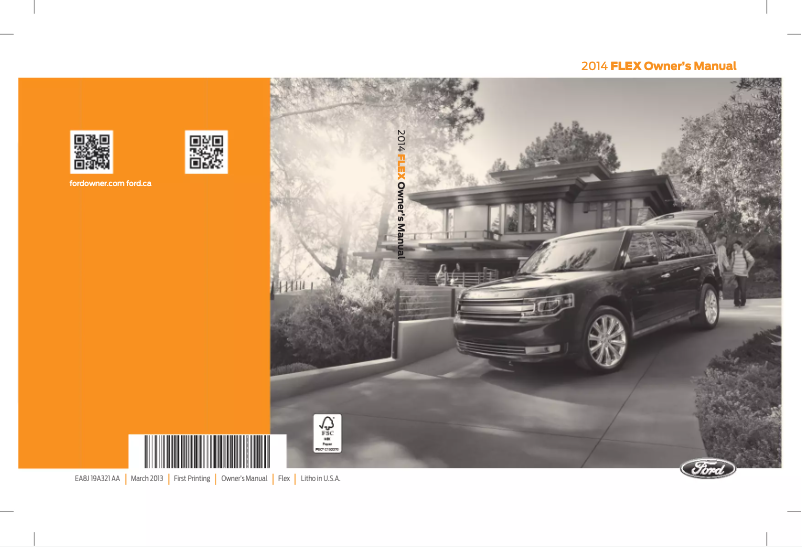 Page 1 de la notice Manuel utilisateur Ford Flex (2014)